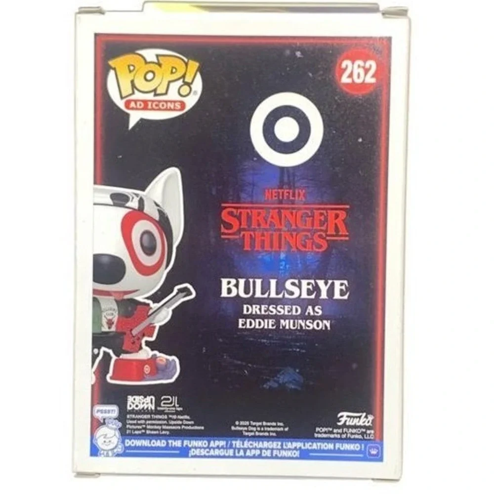 Funko‎ Pop Ad Icons Bullseye Dressed as Eddie Munson Stranger Things Target 262